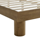 Modway - Runa Bois Lit plateforme Queen, Chêne français-Capacité de poids : 794 lb.