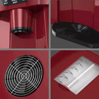 Frigidaire - Machine à glaçons compacte et distributeur d'eau - Rouge-Couches de condenseur et de ventilateur de refroidissement pour deux méthodes de refroidissement différentes