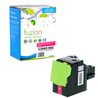 fuzion - Lexmark C544X1MG - Cartouche de toner remanufacturée - Haut rendement - Magenta-Magenta
