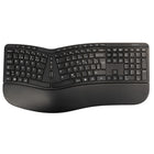 Staples - Clavier ergonomique sans fil Tech - Noir - Francais-Conception ergonomique : son repose-poignets et sa forme incurvée favorisent une position de frappe naturelle