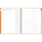 Cambridge - Agenda scolaire hebdomadaire/mensuel WorkStyle Focus 2025-2026 - 11 po H x 8 1/2 po l - argile - bilingue-Format des pages : 11 po H x 8 1/2 po l