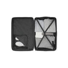 Swiss Mobility SFO 28 po Valise grande rigide - Noir-Système d'expansion à ouverture par fermeture éclair pour 20 % d'espace supplémentaire (bagages moyens et grands)
