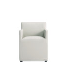 Manhattan Comfort - Lot de 2 fauteuils de salle à manger modernes Anna Square 58 cm en similicuir gris pierre-Capacité de charge : 136 kg