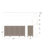 Prepac - Table console à portes 4 panneaux Yaletown 60 po avec rangement, buffet de rangement - Chêne naturel-Armoire de rangement polyvalente avec des utilisations multiples : Personnalisez cette armoire d'appoint selon vos besoins de rangement, que ce soit comme buffet dans votre salon ou salle à manger ou comme meuble télé avec portes pour ranger vos DVD, CD, accessoires de jeu et plus encore