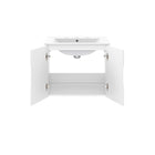 Modway - Vitality 24" Vanette de salle de bain - Blanc blanc-Trous de robinet centraux 8"