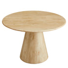 Modway - Sabelle Rond 47 po Bois Table à manger, Naturel-Nivellement des pieds non marquants