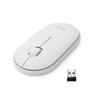 Logitech Pebble souris sans fil avec Bluetooth ou récepteur 2,4 GHz - Blanc-Simplicité exceptionnelle avec une conception agréable à tenir en main et facile à transporter