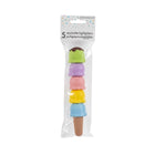 Merangue - Surligneur Crème Glacée Empilable - pointe biseautée - couleurs variées -4 surligneurs pastel empilés