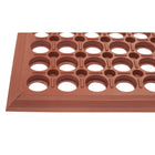 Edgewood - Tapis Série Competitor Anti-Fatigue Léger à Surface Ouverte, Résistant Aux Graisses - 3 pi l x 5 pi L x 9/16 po P - Orange Brulé-Caoutchouc nitrile