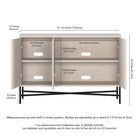 Hudson&Canal - Buffet Brighton 48" L - Aulne Blanc-8