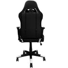 Nicer Furniture - chaise de jeu de style course avec repose-pieds - blanc-Capacité de poids maximale de 250 lb.  