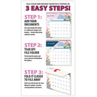 WSBL - 2026 Coccinelle File-It  Calendrier mural Mensuel - 30,5 cm l x 30,5 cm H - Anglais-Format : 30,5 cm L x 30,8 cm H