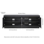 Hudson&Canal - Meuble TV Presque pour téléviseurs jusqu'à 75" - Grain noir-10