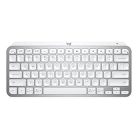 Logitech - MX Keys Mini Minimaliste Clavier Sans Fil Illuminé - USB-C - Gris Pale-Clavier sans fil rétroéclairé minimaliste
