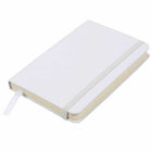 JAM Paper - Petit carnet à couverture rigide avec élastique - 100 feuilles lignées - 3 3/4" x 5 5/8" - Blanc-Couleur : blanc | Soyez élégant et organisé avec un carnet de notes colouré.