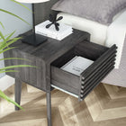 Modway - Render Table d’appoint, Fusain-Tiroir à glissière à extension complète