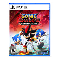 Sonic X Shadow Générations pour PS5-Sonic moderne et Sonic classique unissent leurs forces pour vaincre le Dr. Eggman et le mangeur de temps afin de rétablir leur ligne temporelle normale.