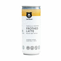 Two Bears - Mousseux Latté - 207mL - Café Vanille avec lait d'avoine - Paquet de 6-Infuse d'azote