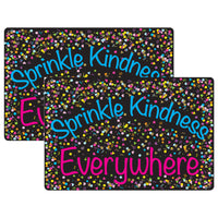 Ashley Productions - Smart Poly Tapis de bienvenue avec dos antidérapant - 15 -5" x 23 -5" - Confetti - Saupoudrez la gentillesse partout - Lot de 2-Nos tapis de qualité supérieure sont conçus pour résister aux rigueurs de l'utilisation quotidienne en classe, ce qui les rend parfaits pour les zones à fort passage.