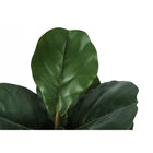 Monarch Specialties - Plante Artificielle - 49 po H - Arbre À Violons - Mis En Pot - Touche Réelle - Feuilles Vertes - Pot Noir-Garantie limitée de 5 ans contre les défauts de fabrication