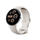 Google - Pixel Watch 3 - 41 mm - Bluetooth/Wi-Fi - Boîtier argent poli - Bracelet porcelaine-Le modèle de 41 mm se recharge 20 % plus vite que la Pixel Watch 2
