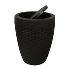 Panier ronde de salle de bain 7 L Modern Homes-Dotée d’un pratique couvercle pivotant et d’un sac masqué innovateur