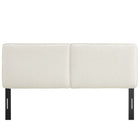 Modway - Lindee Tissu Boucle Tête de lit complète, Crème-7 Positions de montée