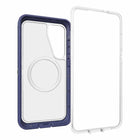 OtterBox - Defender Pro XT Clear Magnets Case pour Samsung Galaxy S25+ - Violet Thunder-Design protecteur à double couche maintenant le téléphone en place grâce à un cadre ajusté sous pression