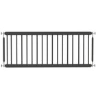 PawHut - Barrière pour Chien 26"-37" L - 14" H et 2 Extensions - Noir-Largeur ajustable pour s'adapter aux portes, couloirs et espaces étroits