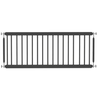 PawHut - Barrière pour Chien 26"-37" L - 14" H et 2 Extensions - Noir-Largeur ajustable pour s'adapter aux portes, couloirs et espaces étroits