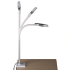 OttLite - Lampe à pince LED à grande surface - Clearsun - Argent-3 modes de température de couleur (blanc chaud, blanc lumineux et lumière du jour naturelle ClearSun)