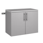 Prepac - Armoire de rangement de base HangUps - gris clair-Poids total du produit : 55 lb