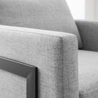Modway - Posse Tissu rembourré Chaise d’accent - Noir Gris clair-Tissu durable