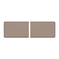 WeatherTech - Tapis d'extrémité anti-fatigue ComfortMat Connect - Fibre de carbone - Sable - Paquet de 2-Chaque pièce d’extrémité a une longueur de 3 pi. Assemblez-en deux pour obtenir un ComfortMat Connect de 6 pi!