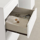 South Shore - Table d’artisanat et de couture sur roulettes Crea, blanc pur (7550728)-Doit être complètement assemblé par 2 adultes (outils non inclus)