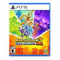 Marsupilami 2: Salsa Palombia pour PlayStation 5-Un jeu de plateforme en 2D au rythme effréné. Parcourez 4 mondes hauts en couleur dans ce jeu de plateforme ultradynamique ! De la jungle colorée à la ville animée, trouvez les indices qui vous mèneront à la cachette de la Reine des momies. Relevez des défis toujours plus intenses pour affronter cette dernière lors d'une ultime confrontation
