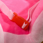 Qaba - Cheval à bascule pour bébé licorne avec chansons et ceinture de sécurité - rose-Siège à trois côtés avec ceinture de sécurité et repose-pieds pour plus de sécurité 