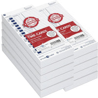 Pyramid Time Systems - 1 000 cartes de pointage blanches françaises authentiques et authentiques-Cartes de pointage françaises authentiques et approuvées à utiliser avec les modèles d'horloge Pyramid 3500, 3600SS et 3700