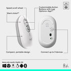 Logitech - Pop Icon ensemble clavier et souris Bluetooth - Blanc cassé-Optez pour la durée: la souris sans fil a une autonomie de 2 ans, tandis que le clavier a une autonomie de 3 ans, les deux disposent de modes de mise en veille automatique à économie d’énergie pour prolonger l’utilisation, les piles sont incluses
