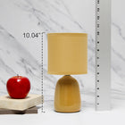 Simple Designs - Petite Round Table Lamp - Mustard Yellow With Matching Shade-Un interrupteur rotatif accessible situé sur le cordon de cette lampe permettant une fonction marche/arrêt rapide et facile selon les besoins