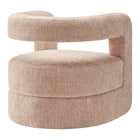 Modway - Jaylin Rembourré Chenille Chaise d’accent - Blush-Épingles de pied non marquées