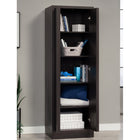 Sauder - Meuble de rangement Merton Hall - Chêne Dakota-Rangement caché: Portes dotées de charnières à fermeture douce