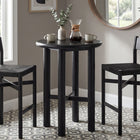 Modway - Alvia Ronde 30  po Bois Bar Table - Noir-X-Stretcher Support Base