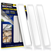 Bell+Howell - Lampes LED rechargeables à détection de mouvement sous les armoires - Paquet de 3-Commodité activée par le mouvement : Équipé d'un capteur de mouvement qui s'active jusqu'à 3 mètres, fournissant un éclairage mains libres chaque fois que nécessaire.