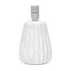 Simple Designs - Mini lampe de table texturée - Blanc cassé avec abat-jour assorti-7