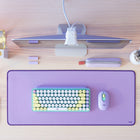 Logitech - Sous-main de bureau - Série Studio - Lavender-Mixez et Matchez : Couplez le tapis de bureau avec Logitech POP Keys clavier mécanique et la souris POP, avec raccourcis emoji échangeables pour pimenter votre conversation et vous faire entendre