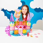 MAGNA-TILES - Jeu de construction magnétique Castle DLX 48 pièces-Idéal Pour Les Cadeaux: Un cadeau idéal pour les enfants de plus de 3 ans qui aiment les châteaux. 
