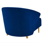 Modway - Odyssey Performance Velvet Fauteuil - Marine-Glissements au pied sans marquer