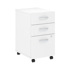 Bush Business Furniture Studio C - Classeur mobile à 3 tiroirs - blanc (SCF216WHSU)-Stratifié Fusionné thermiquement sur bois composi