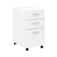 Bush Business Furniture Studio C - Classeur mobile à 3 tiroirs - blanc (SCF216WHSU)-Stratifié Fusionné thermiquement sur bois composi